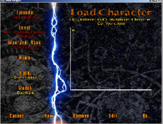 FIGURE 8 – Multiplayer Character Selection Screen. 