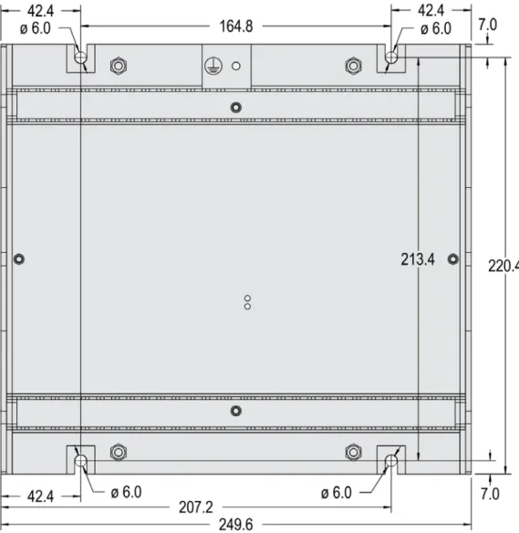 Figure 2-2: Housing - drill plan 