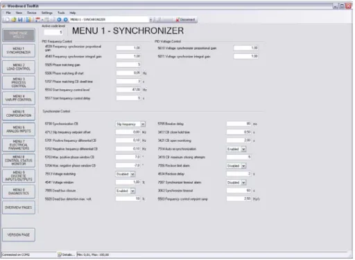 Figure 3-3: ToolKit - configuration screen 