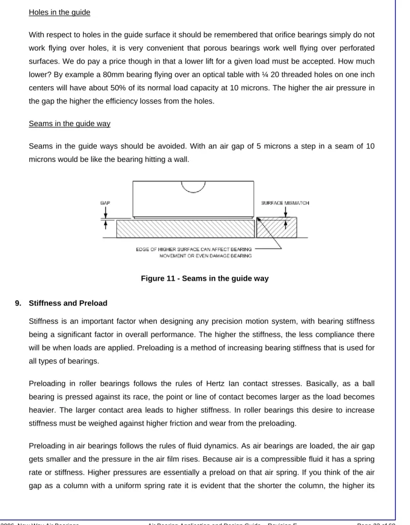 Figure 11 - Seams in the guide way 