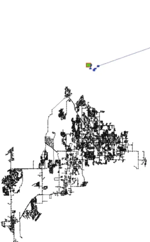 Fig. 1 A WDS with 126 nodes,