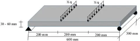 Fig. 2  Finite element idealization of HPFRC plate 