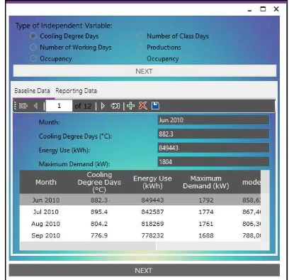 Fig. 3  Screenshot from windows form 1 for case 1 using proposed monte  carlo simulations for M&V  