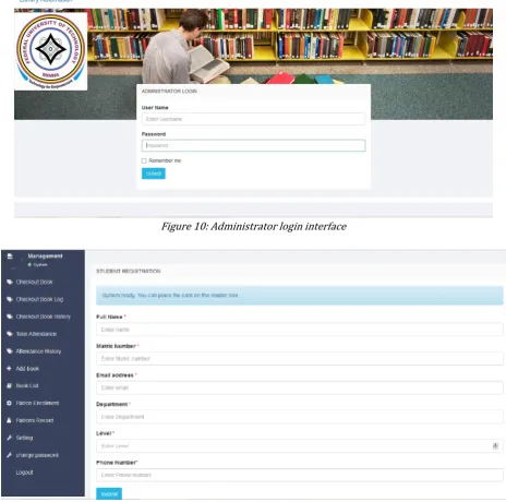 Figure 10: Administrator login interface 