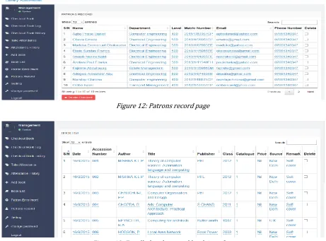Figure 13: Enrolled and secured book interface 