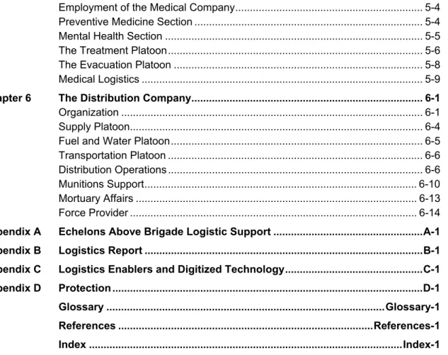 Figure 1-1. The brigade support battalion ..............................................................................1-2 Figure 1-2