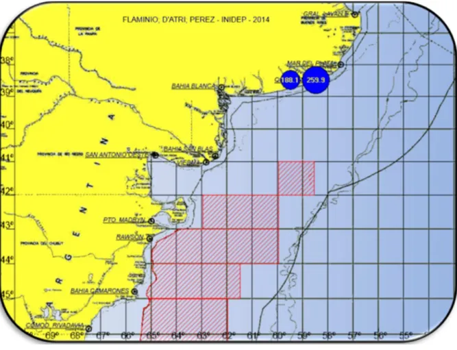 Fig. 5. Catch distribution per area (Source: Flaminio et al., 2014)