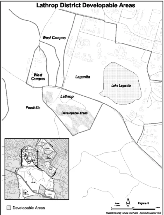 Figure 5: Lathrop District Developable Areas