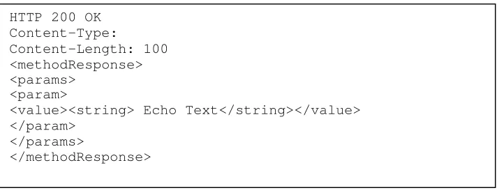 Figure 10. XML-RPC Method Response 