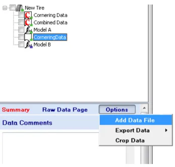 Figure 2.4: Adding more data to a data set that has already been imported
