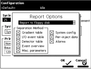 Figure 2-4  Report Options Dialog Box
