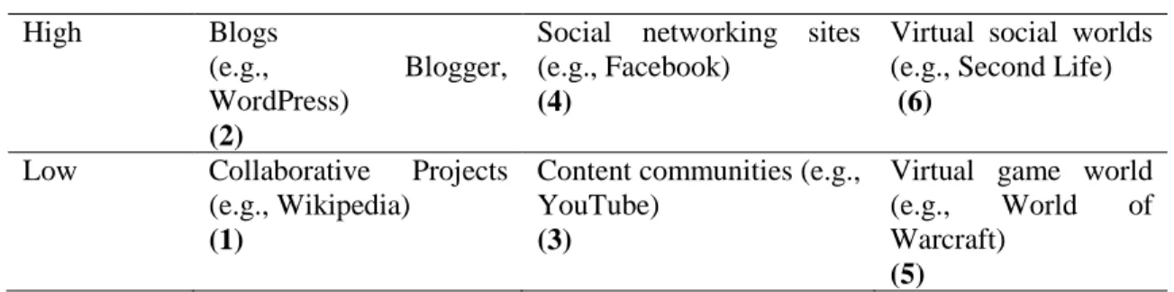 Table 2: Self-Presentation and Self-Disclosure 