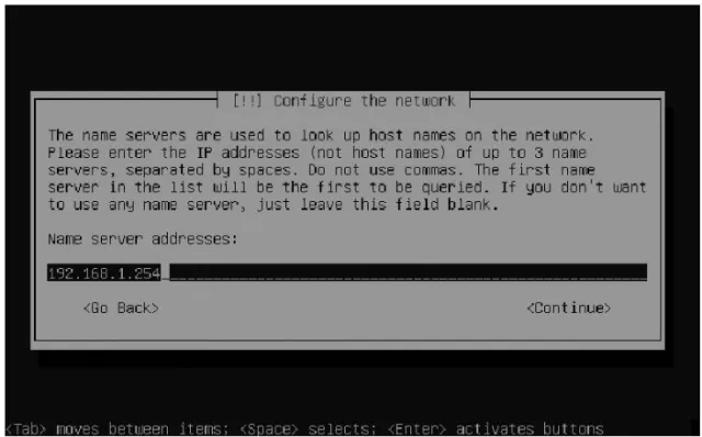 Figure 1-8. The IP address of the DNS server is necessary to contact other computers on the Internet by their names instead of their IP addresses.