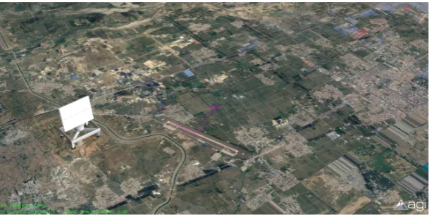 Figure 4. The geographic simulation environment. 