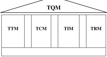Figure 6. Ideological base for TQM development (James, 1996) 