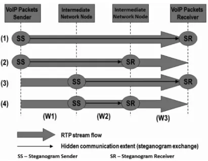 Fig. 4. Model for hidden communication (based on Lucena et al. [2004] and Zander et al