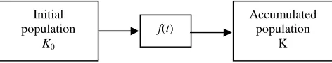 Figure 1. The structural scheme of the model of accumulation 