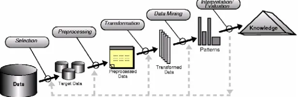 Fig. 2. Basic steps of the KDD process [13, p.85] 