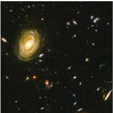 Figure 9. Hubble Space Telescope broad ﬁeld image showing nu-merous galaxies.