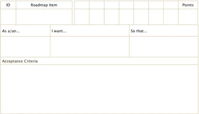 Figure 1 - Storycard example