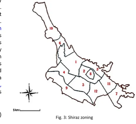 Fig. 3: Shiraz zoning 
