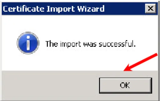 Figure 3: Hongkong Post Root CA 1 certificate has been successfully installed 