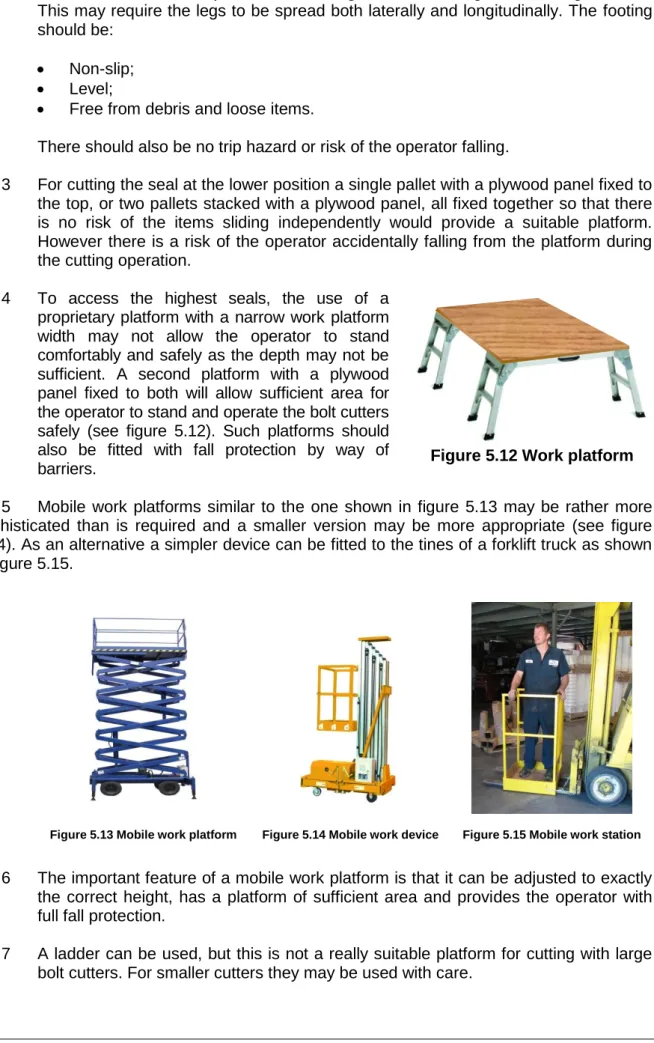 Figure 5.13 Mobile work platform  Figure 5.14 Mobile work device  Figure 5.15 Mobile work station 