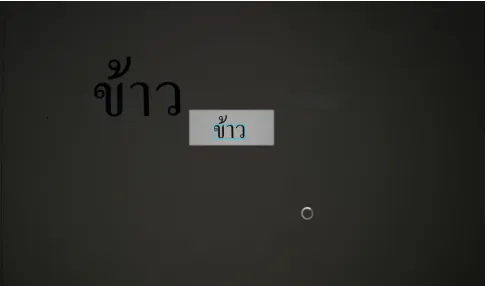 Fig. 15. Unsuccessful translation for one word of Thai Language 