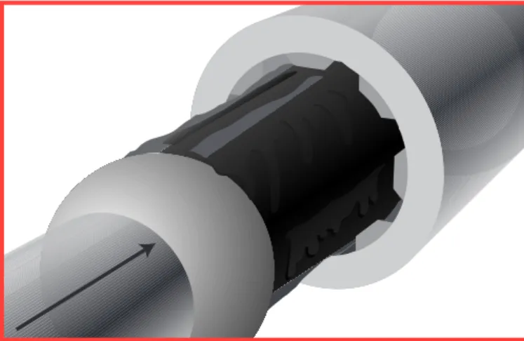 Figure 27. Mark the position of the spline in the socket for  future assembly.