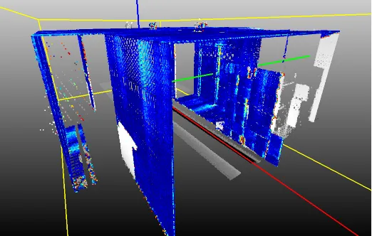 Figure 7: 360° view of the scan performed in GEXCEL laboratories 