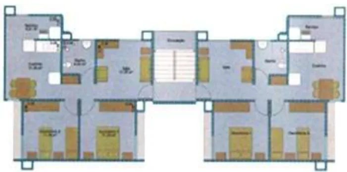 Figure 1 Juta A building typical floor 