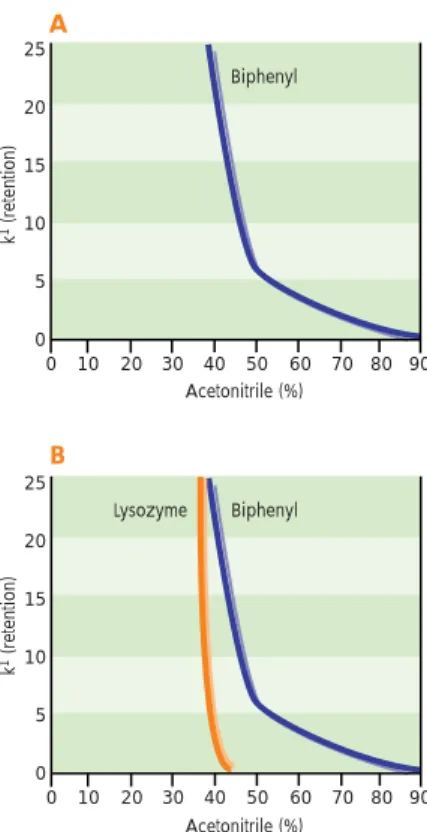 Figure 3. Polypeptide enters the column in the mobile phase. The hydrophobic “foot” 