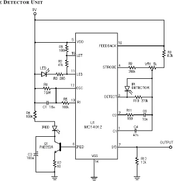 Figure 3: Circuit Diagram of Smoke Detection sub module 