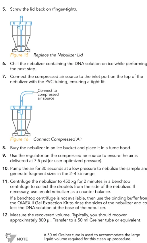 Figure 15 Replace the Nebulizer Lid