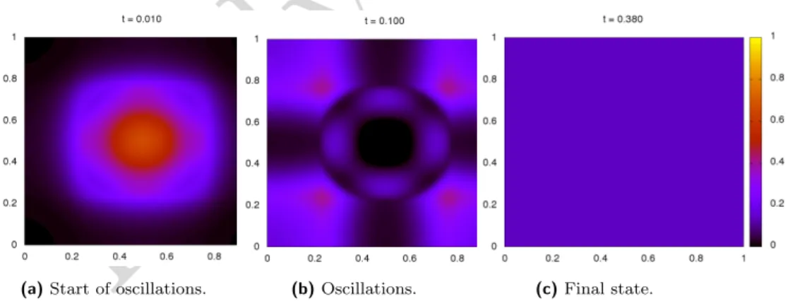 Figure 3. Implicit ADS scheme with time-step 10 −1 .