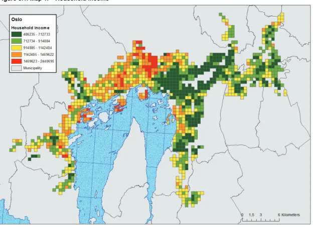 Figure 5.1. Map 1. – Household income 