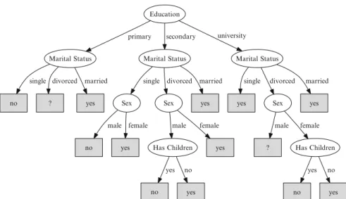Fig. 1.2 A bad decision tree describing the dataset shown in Table 1.1