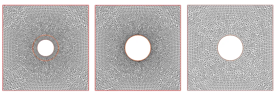 Figure 3. Left: reference domain Ωref; Right: generic parameter dependent domain Ωρ.