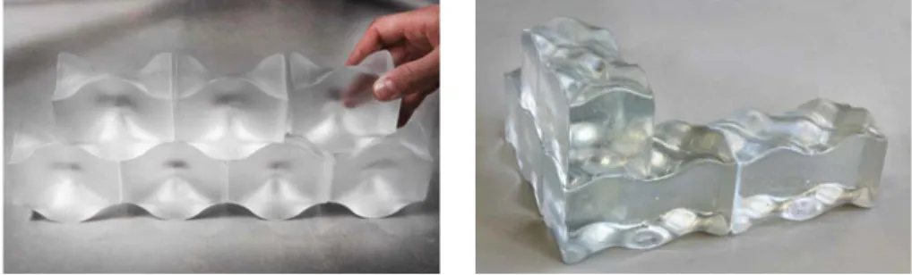 FIG. 7.10  Osteomorphic blocks. Left: Type A. Right: Type B