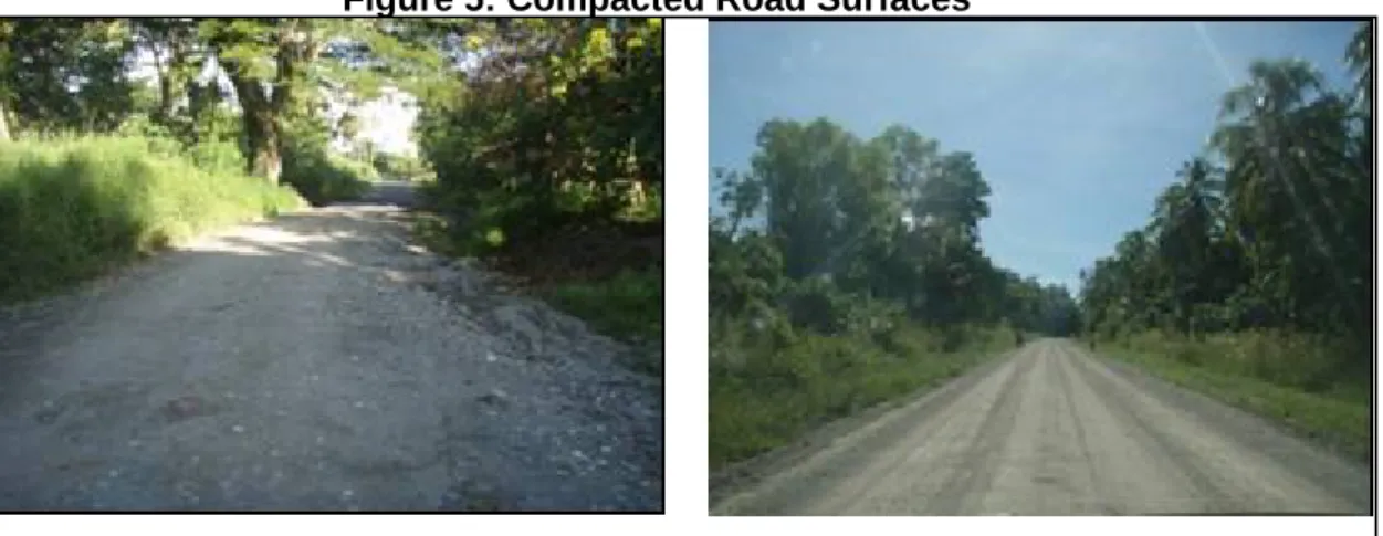 Figure 5: Compacted Road Surfaces 