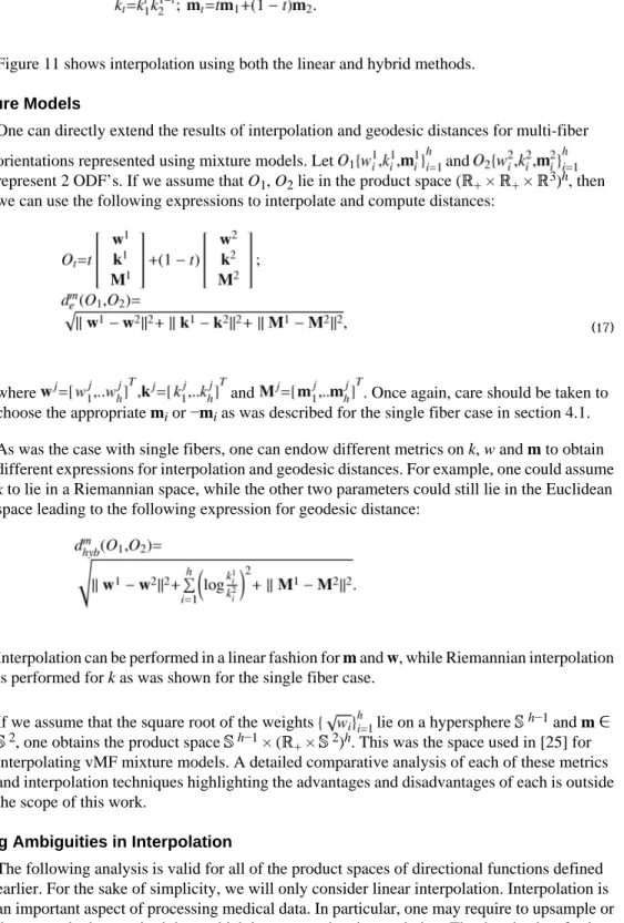 Figure 11 shows interpolation using both the linear and hybrid methods.