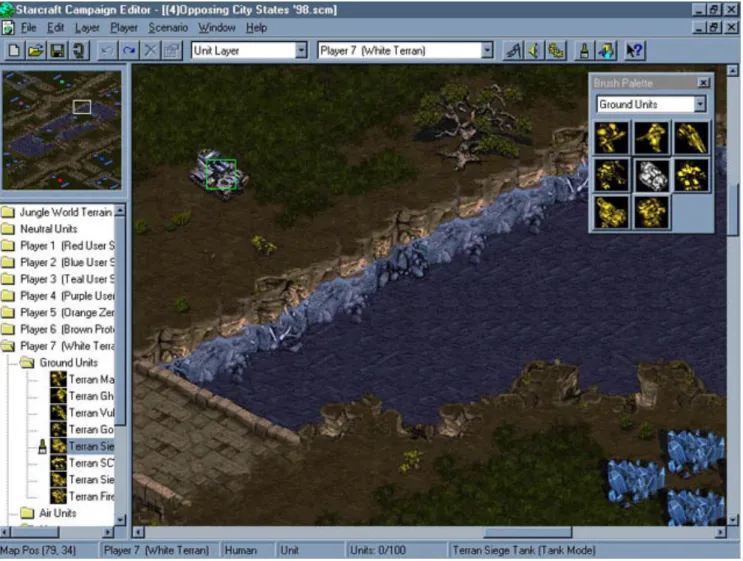Figure 4.3.: Screenshot of StarEdit - the original StarCraft Map Editor