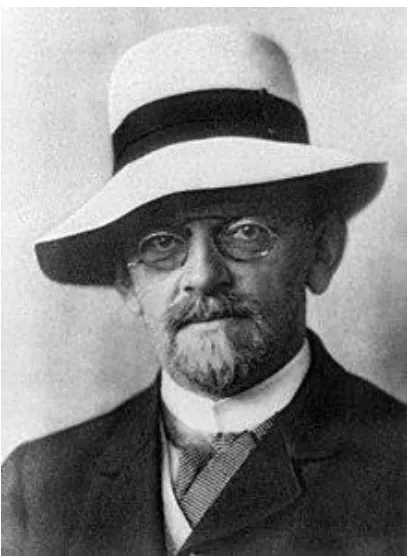 Figure 1. David Hilbert and his spiffy hat. (Image taken from Wikipedia, where it is listed as being in the public domain)