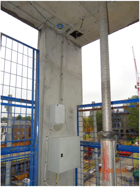 Figure 3.9 Hydrostatic Cells Levelling Connected to Data Box 