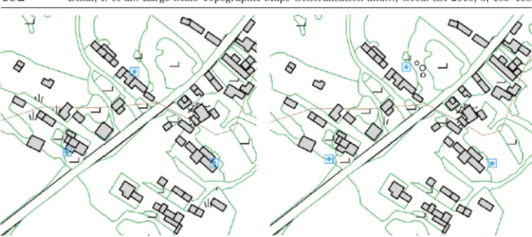 Fig. 2. Representation  of  objects  from  ‘’WaterChamber’’  class  (left)  and  after  the  shift  (right).