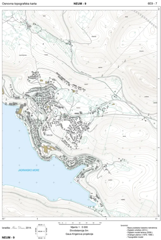 Fig. 5. Traditional appearance of basic topographic maps at 1:5000 scale (raster graphics).