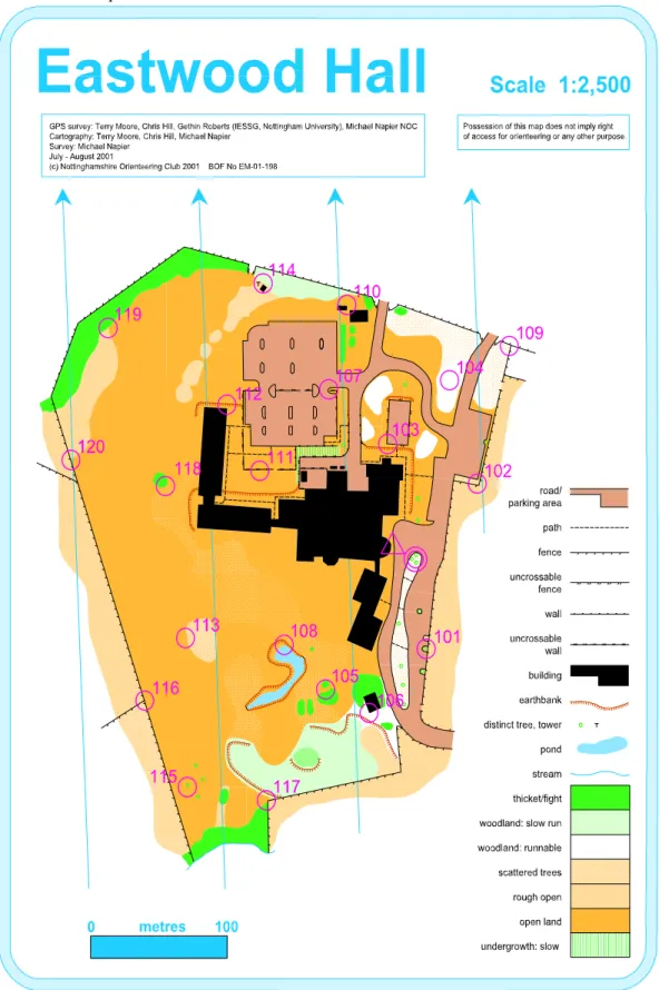 Figure 16 – The finished map (not at original scale of 1:2,500)
