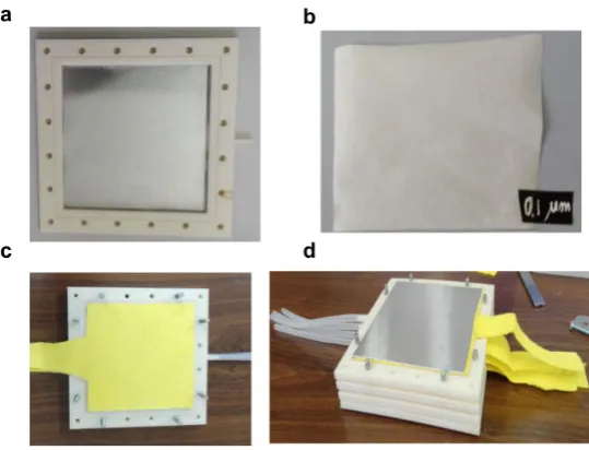 Figure 3. Experimental setup for testing the performances of the cooling device.