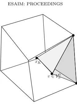 Figure 3. Tetrahedral submesh.