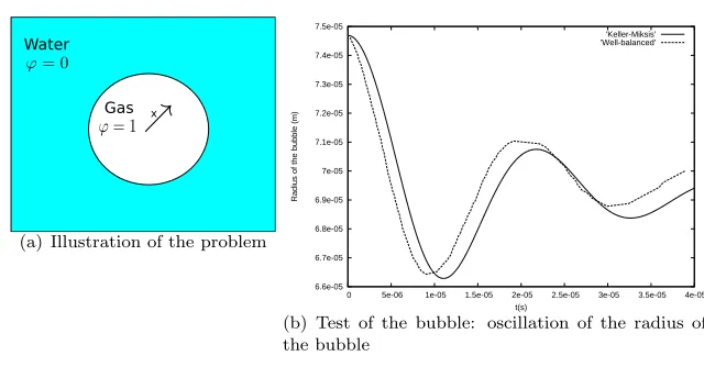 Figure 1The amplitude of the oscillations of the radius obtained with our scheme (see Figure 1(b)) is comparable with